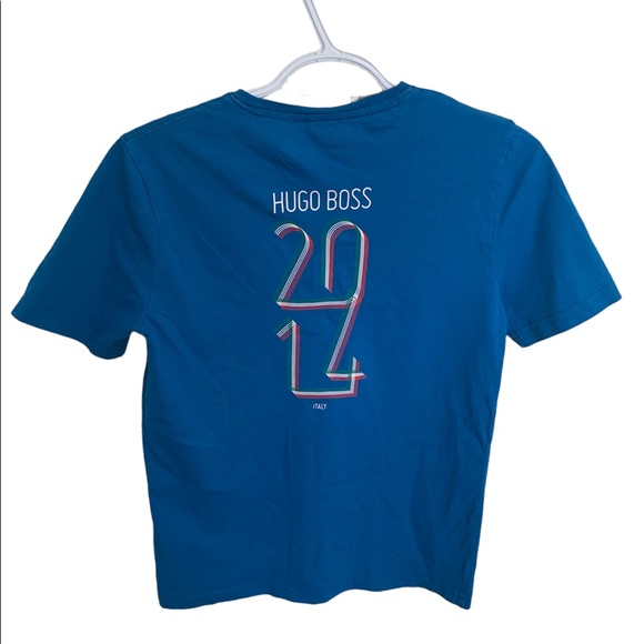 Hugo Boss Boys 2014 Italy World Cup T-Shirt - Picture 2 of 6